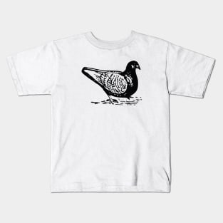 Pigeon Hand Drawn Kids T-Shirt